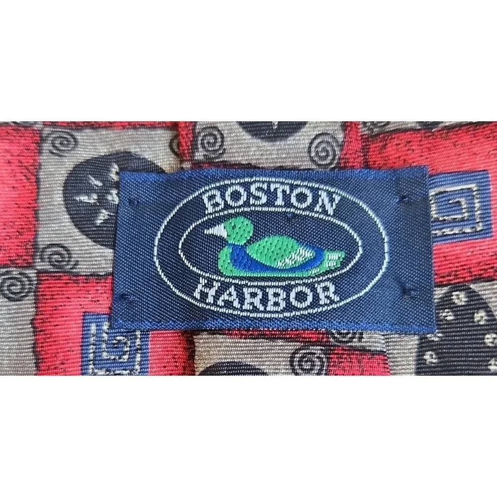 BOSTON HARBOR Silk Necktie‎ Men's Sz 4 x 56